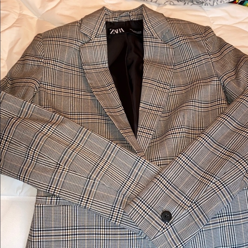 Plaid Zara Blazer